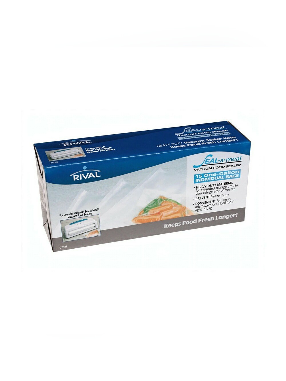Rival Seal-A-Meal 1-Gallon Vacuum Sealer Bags VSB5 NOS NIB Vintage
